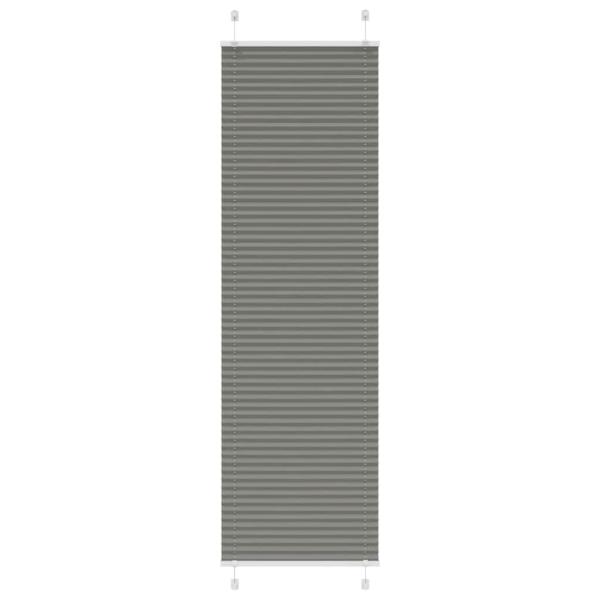 ARDEBO.de - Plissee Anthrazit 65x200 cm Stoffbreite 64,4 cm Polyester