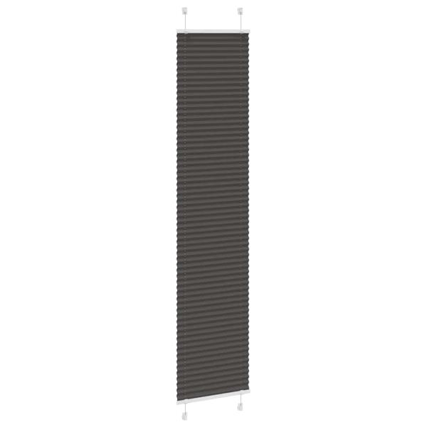 Plissee Schwarz 45x200 cm Stoffbreite 44,4 cm Polyester