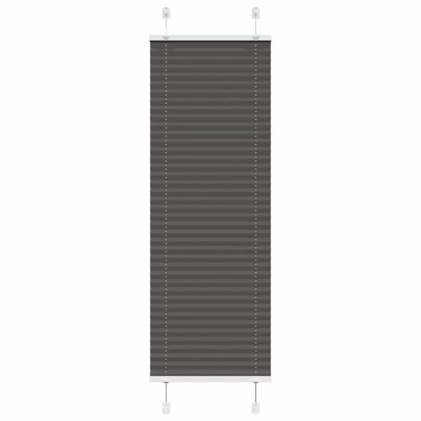 ARDEBO.de - Plissee Schwarz 50x100 cm Stoffbreite 49,4 cm Polyester
