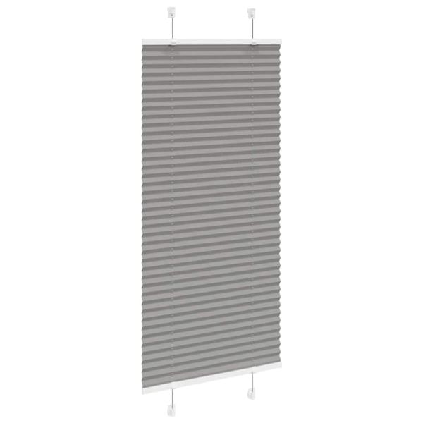 Plissee Anthrazit 65x150 cm Stoffbreite 64,4 cm Polyester