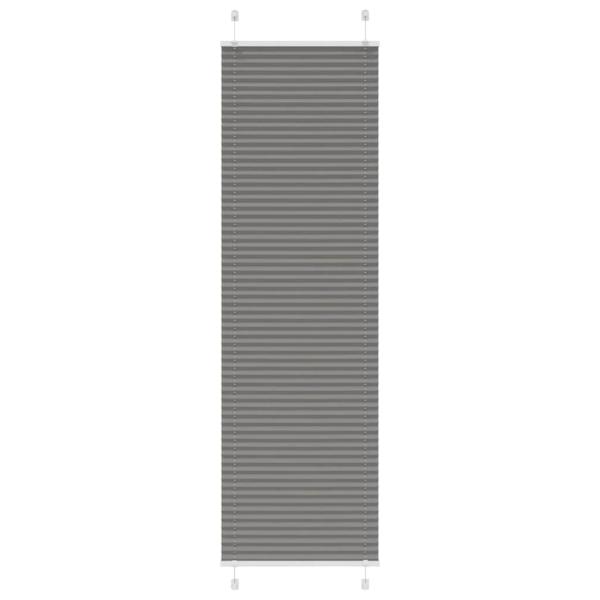 ARDEBO.de - Plissee Anthrazit 55x200 cm Stoffbreite 54,4 cm Polyester