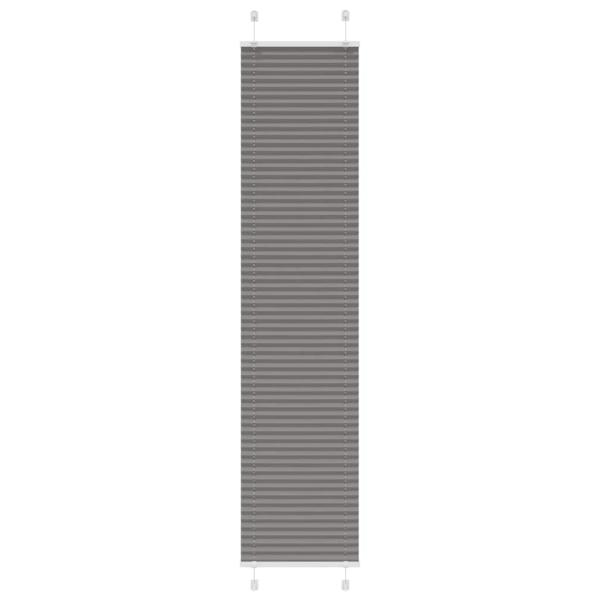 ARDEBO.de - Plissee Anthrazit 45x200 cm Stoffbreite 44,4 cm Polyester