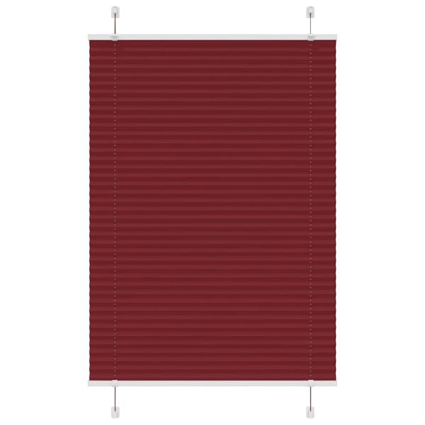 ARDEBO.de - Plissee Bordeauxrot 95x100 cm Stoffbreite 94,4 cm Polyester