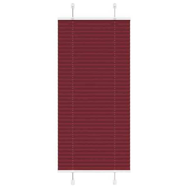 ARDEBO.de - Plissee Bordeauxrot 65x150 cm Stoffbreite 64,4 cm Polyester