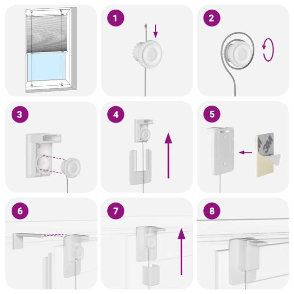 Plissee Creme 40x100 cm Stoffbreite 39,4 cm Polyester