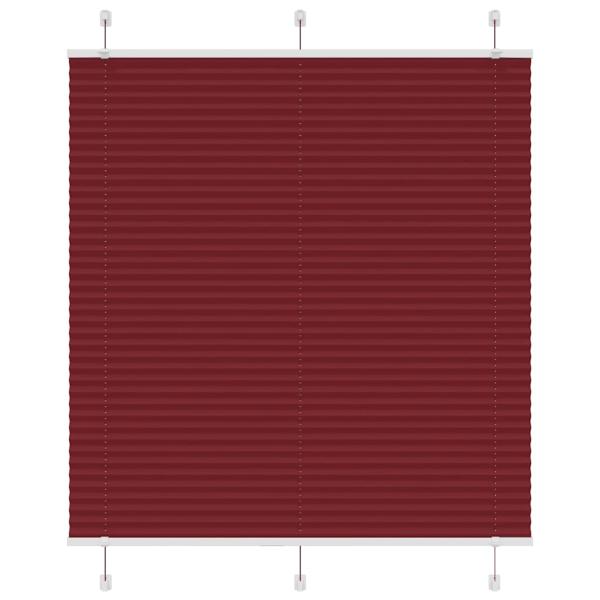ARDEBO.de - Plissee Bordeauxrot 115x100 cm Stoffbreite 114,4 cm Polyester