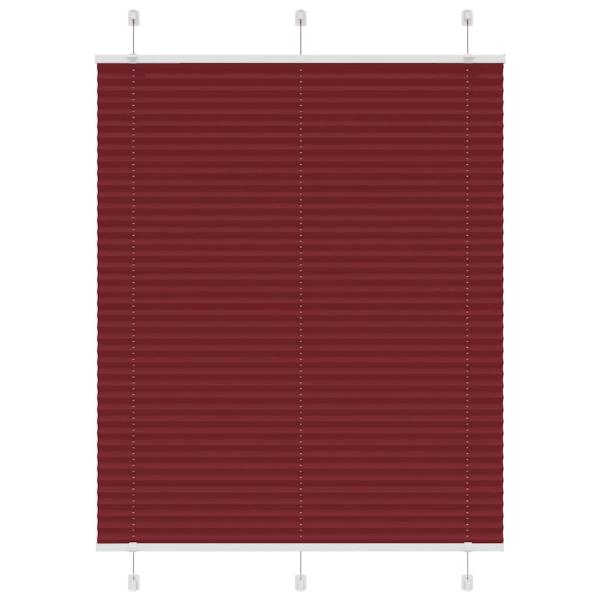 ARDEBO.de - Plissee Bordeauxrot 105x150 cm Stoffbreite 104,4 cm Polyester