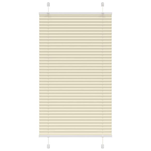 ARDEBO.de - Plissee Creme 70x100 cm Stoffbreite 69,4 cm Polyester