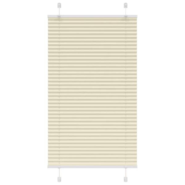 ARDEBO.de - Plissee Creme 70x150 cm Stoffbreite 69,4 cm Polyester