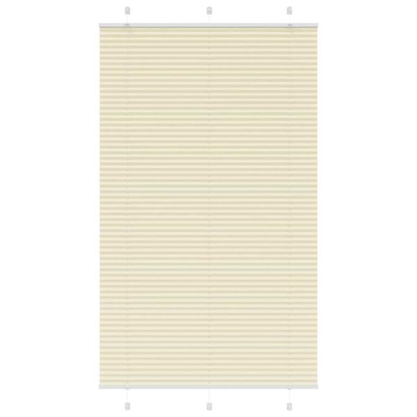 ARDEBO.de - Plissee Creme 110x200 cm Stoffbreite 109,4 cm Polyester