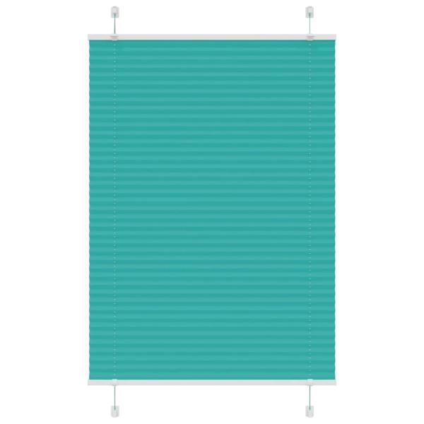 ARDEBO.de - Plissee Petrolgrün 95x150 cm Stoffbreite 94,4 cm Polyester