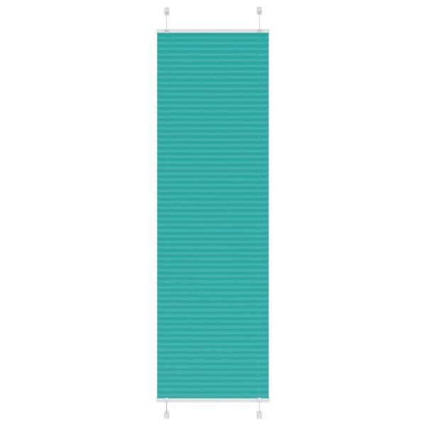 ARDEBO.de - Plissee Petrolgrün 60x200 cm Stoffbreite 59,4 cm Polyester