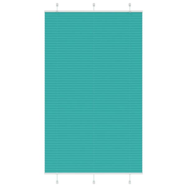 ARDEBO.de - Plissee Petrolgrün 115x200 cm Stoffbreite 114,4 cm Polyester