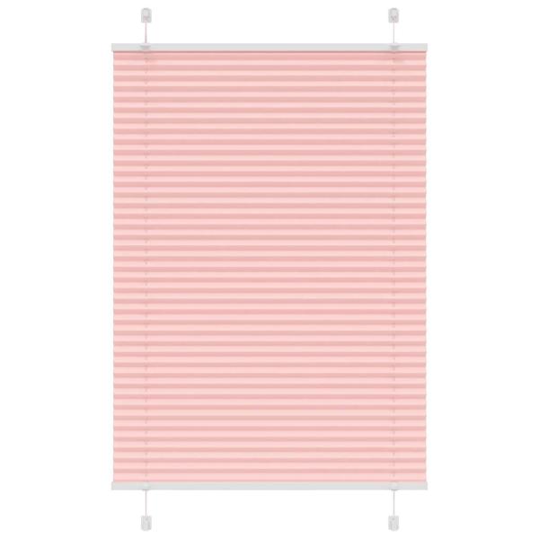 ARDEBO.de - Plissee Rosa 100x100 cm Stoffbreite 99,4 cm Polyester