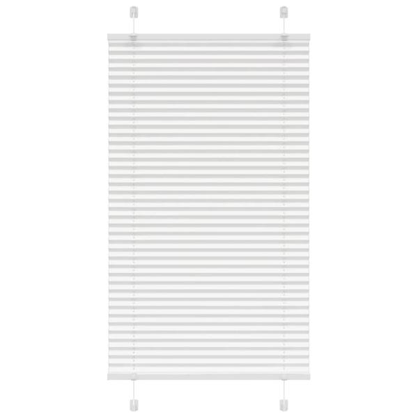 ARDEBO.de - Plissee Weiß 80x100 cm Stoffbreite 79,4 cm Polyester