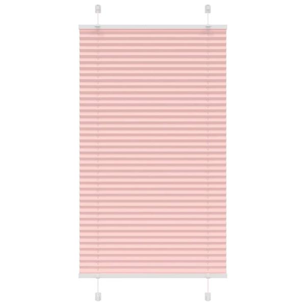 ARDEBO.de - Plissee Rosa 80x150 cm Stoffbreite 79,4 cm Polyester