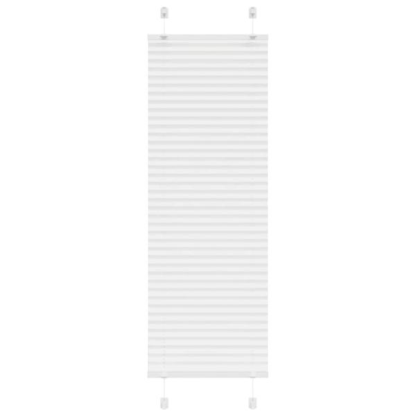 ARDEBO.de - Plissee Weiß 45x100 cm Stoffbreite 44,4 cm Polyester