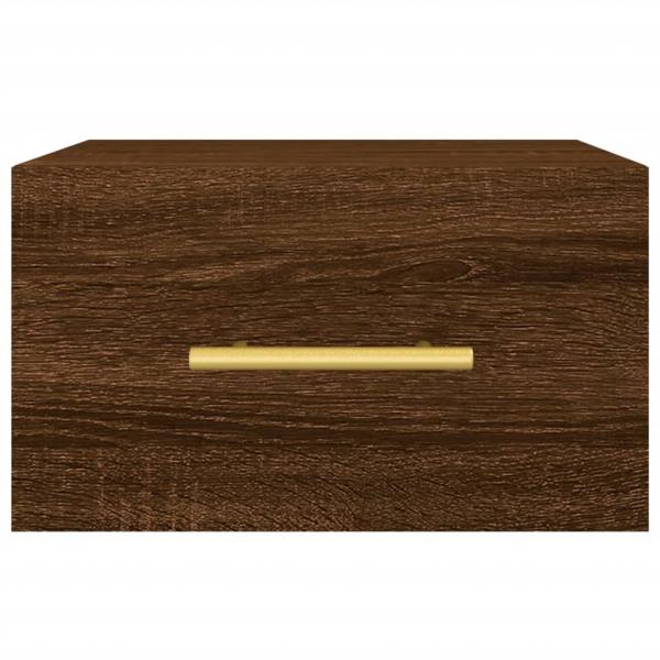Wand-Nachttisch Braun Eichen-Optik 35x35x20 cm