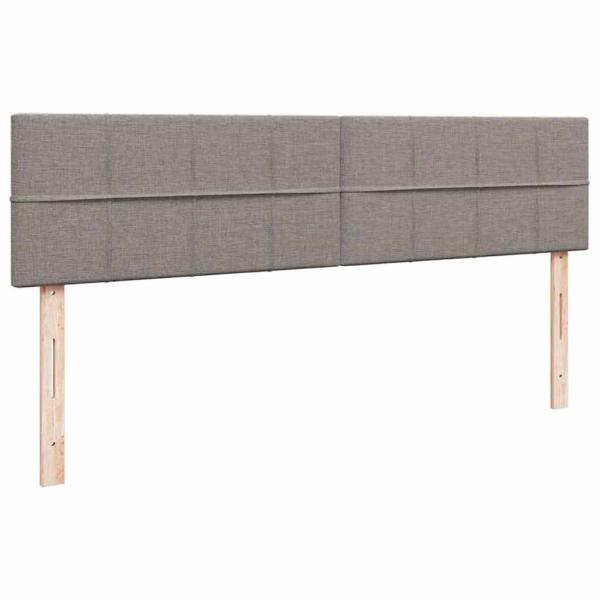 Ottoman-Bett mit Matratze Taupe 180x200 cm Stoff