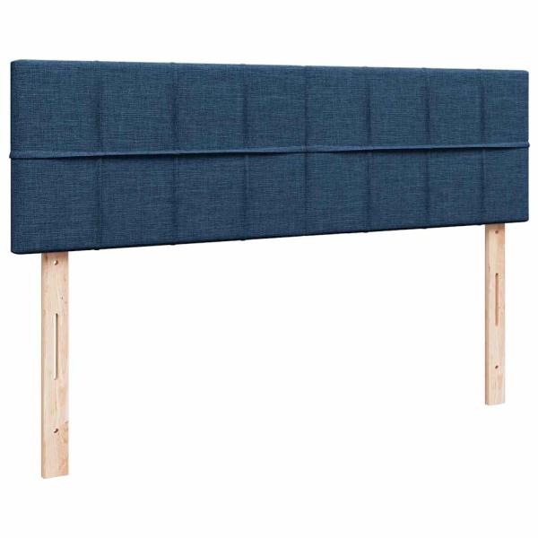 Ottoman-Bett mit Matratze Blau 140x190 cm Stoff