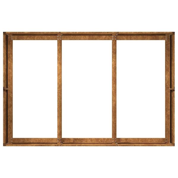 Pflanzkübel Rostig 120x80x40 cm Wetterfester Stahl