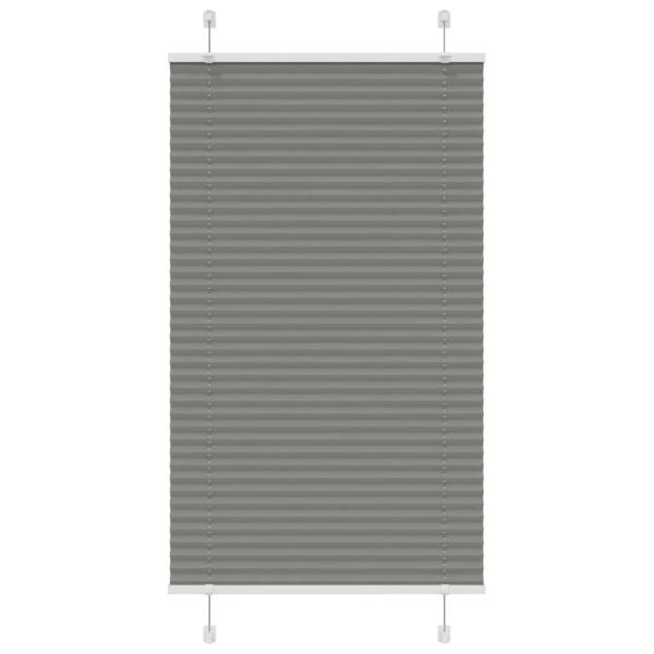 Plissee Anthrazit 80x100 cm Stoffbreite 79,4 cm Polyester