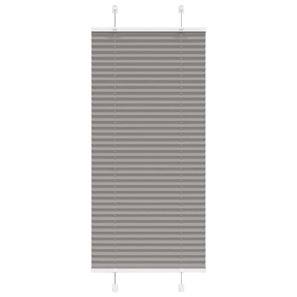 Plissee Anthrazit 60x100 cm Stoffbreite 59,4 cm Polyester