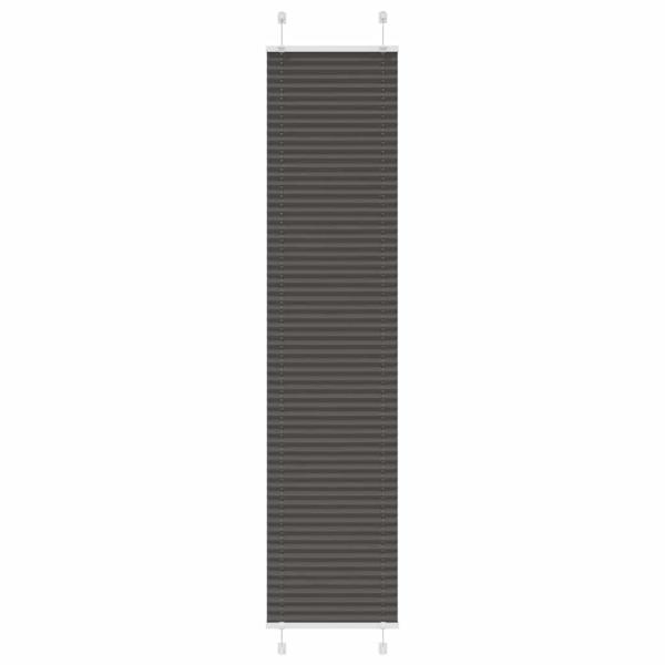 ARDEBO.de - Plissee Schwarz 40x200 cm Stoffbreite 39,4 cm Polyester