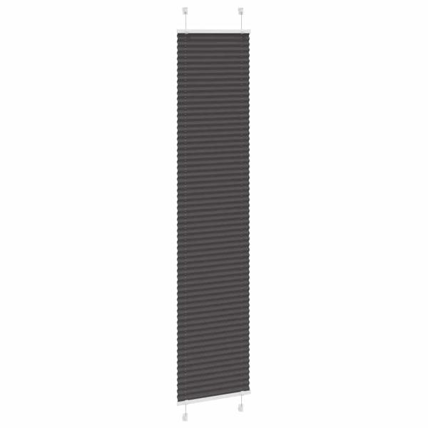 Plissee Schwarz 40x200 cm Stoffbreite 39,4 cm Polyester