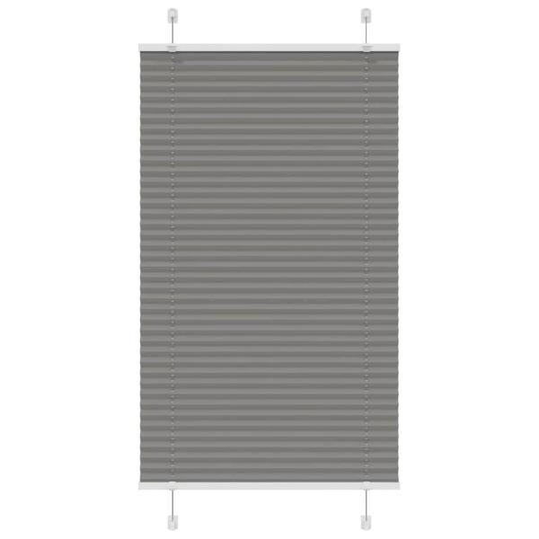 ARDEBO.de - Plissee Anthrazit 70x150 cm Stoffbreite 69,4 cm Polyester