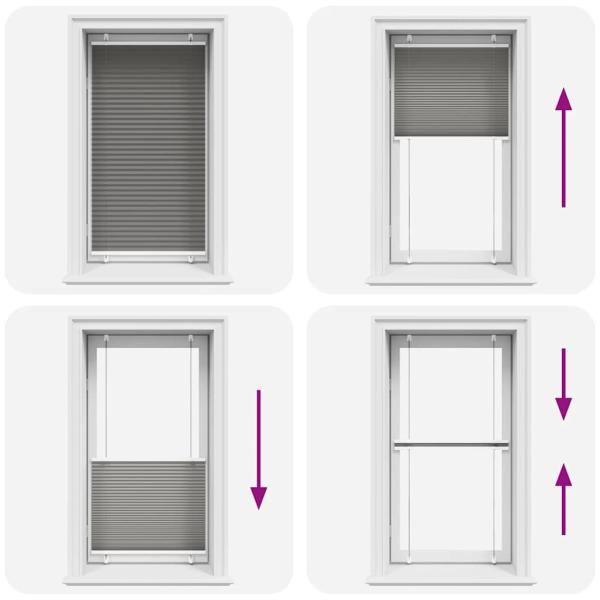 Plissee Anthrazit 70x150 cm Stoffbreite 69,4 cm Polyester