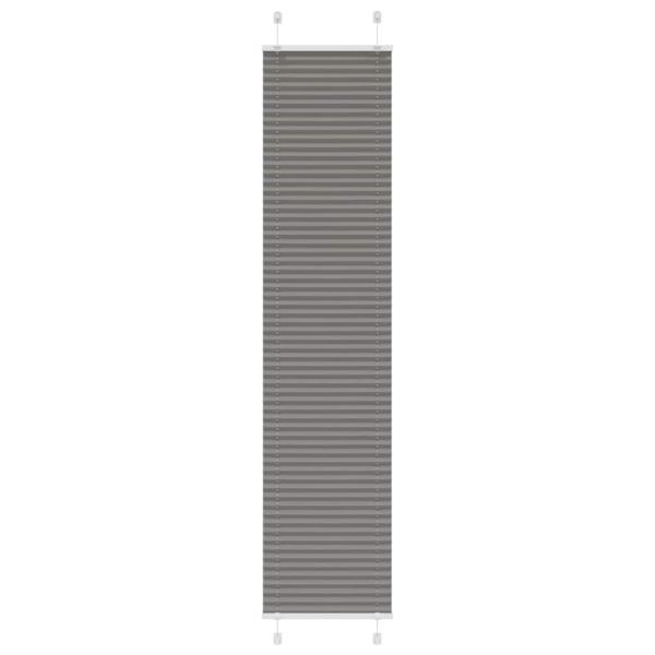 ARDEBO.de - Plissee Anthrazit 50x200 cm Stoffbreite 49,4 cm Polyester