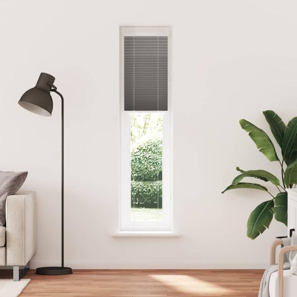 Plissee Anthrazit 50x200 cm Stoffbreite 49,4 cm Polyester