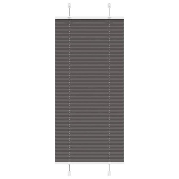 ARDEBO.de - Plissee Schwarz 65x150 cm Stoffbreite 64,4 cm Polyester