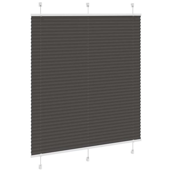 Plissee Schwarz 115x100 cm Stoffbreite 114,4 cm Polyester