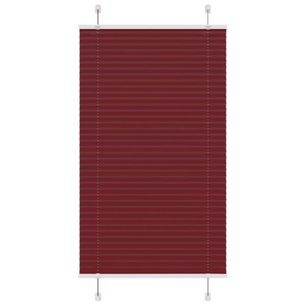 ARDEBO.de - Plissee Bordeauxrot 80x100 cm Stoffbreite 79,4 cm Polyester
