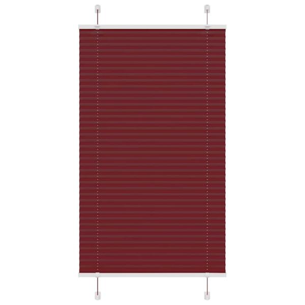 ARDEBO.de - Plissee Bordeauxrot 70x150 cm Stoffbreite 69,4 cm Polyester