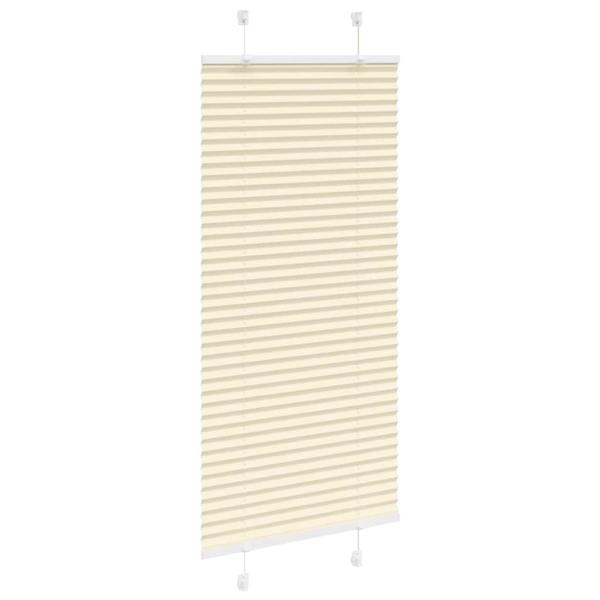 ARDEBO.de - Plissee Creme 55x100 cm Stoffbreite 54,4 cm Polyester