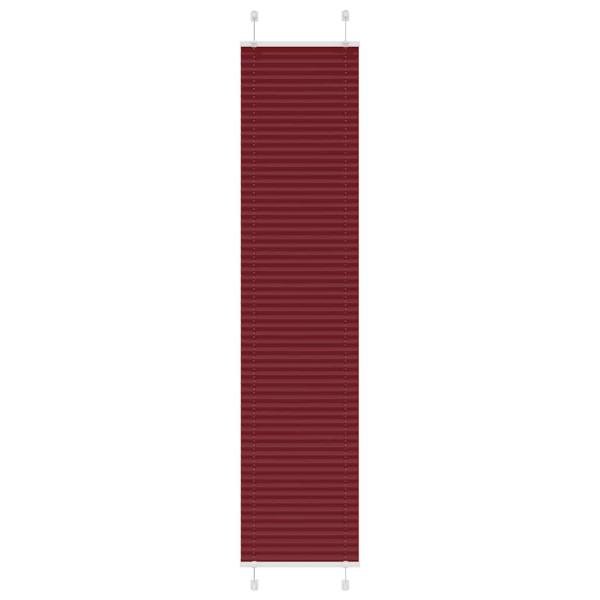 ARDEBO.de - Plissee Bordeauxrot 45x200 cm Stoffbreite 44,4 cm Polyester