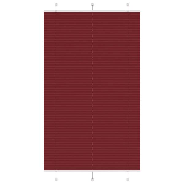 ARDEBO.de - Plissee Bordeauxrot 120x200 cm Stoffbreite 119,4 cm Polyester