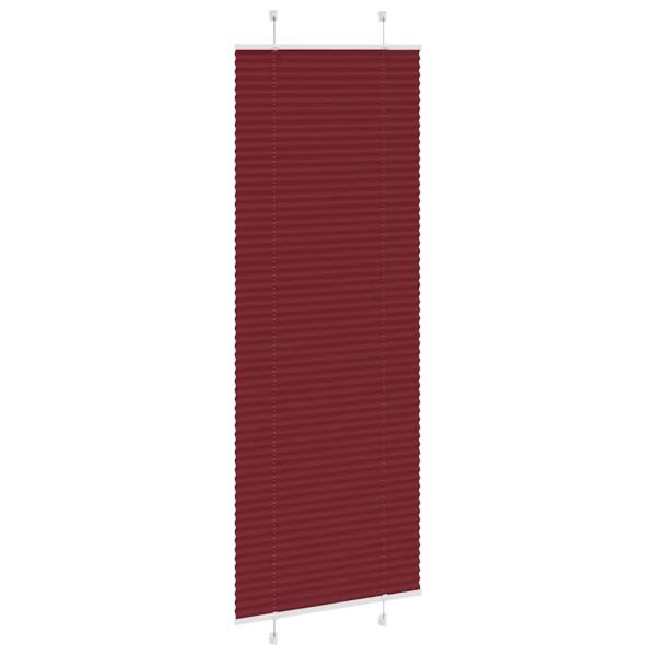 Plissee Bordeauxrot 80x200 cm Stoffbreite 79,4 cm Polyester