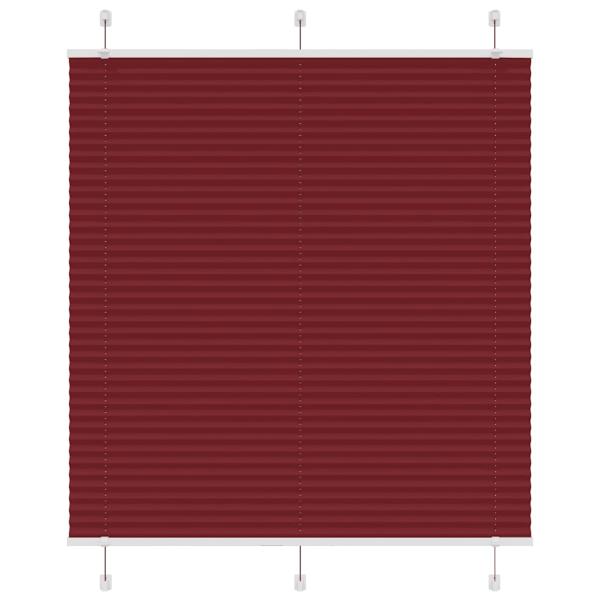 ARDEBO.de - Plissee Bordeauxrot 120x100 cm Stoffbreite 119,4 cm Polyester