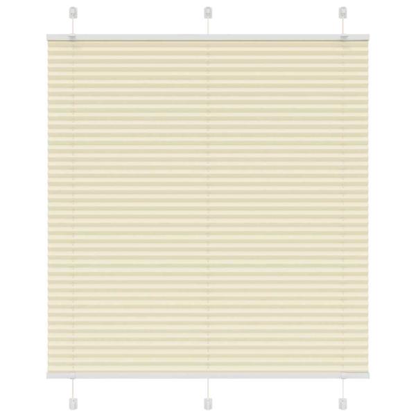 ARDEBO.de - Plissee Creme 120x150 cm Stoffbreite 119,4 cm Polyester