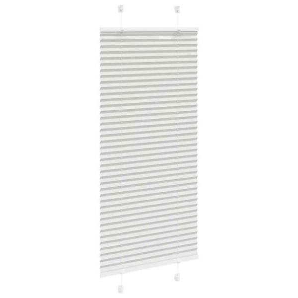 Plissee Hellgrau 55x100 cm Stoffbreite 54,4 cm Polyester