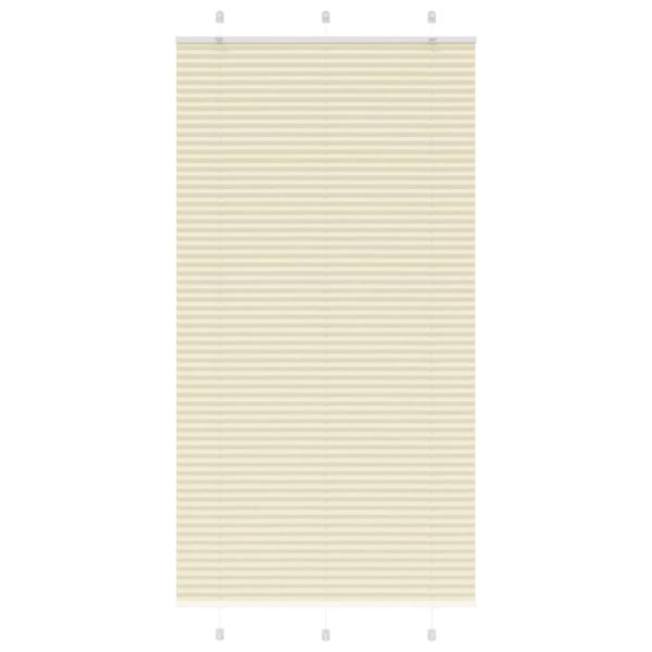 ARDEBO.de - Plissee Creme 105x200 cm Stoffbreite 104,4 cm Polyester