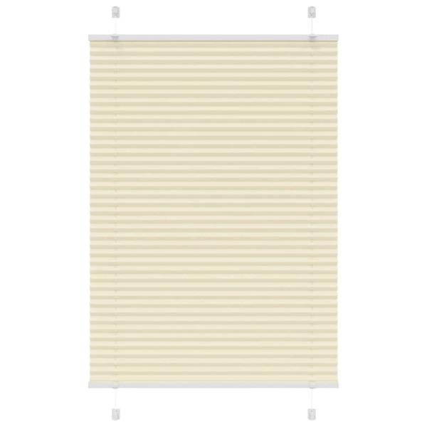ARDEBO.de - Plissee Creme 85x150 cm Stoffbreite 84,4 cm Polyester