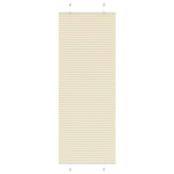 ARDEBO.de - Plissee Creme 80x200 cm Stoffbreite 79,4 cm Polyester