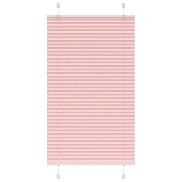 ARDEBO.de - Plissee Rosa 75x100 cm Stoffbreite 74,4 cm Polyester