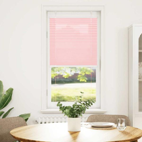 ARDEBO.de - Plissee Rosa 65x100 cm Stoffbreite 64,4 cm Polyester