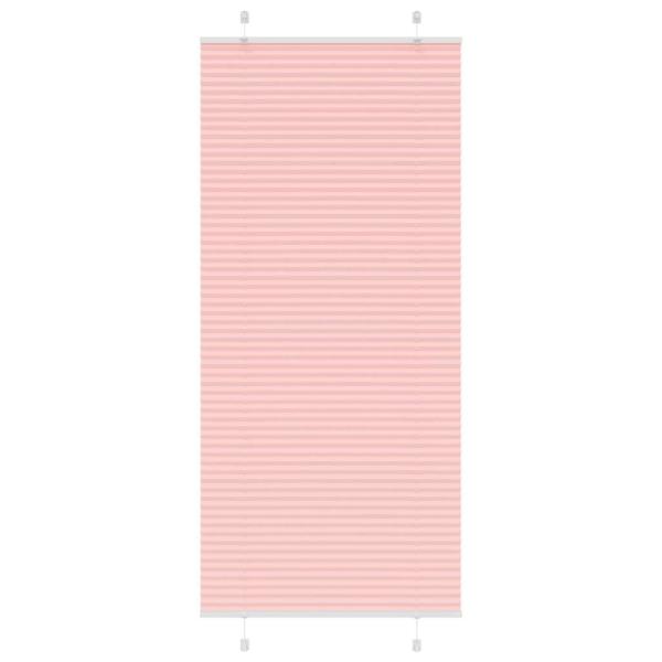 ARDEBO.de - Plissee Rosa 95x200 cm Stoffbreite 94,4 cm Polyester
